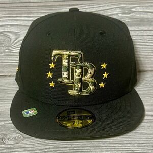 New Era Tampa Bay Rays 2024 Armed Forces Day 59FIFTY‎ Fitted Hat Cap 7 3/4 NWT